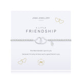 Joma Jewellery A Little Friendship Bracelet Link Up Silver Hearts - Madisons and Co