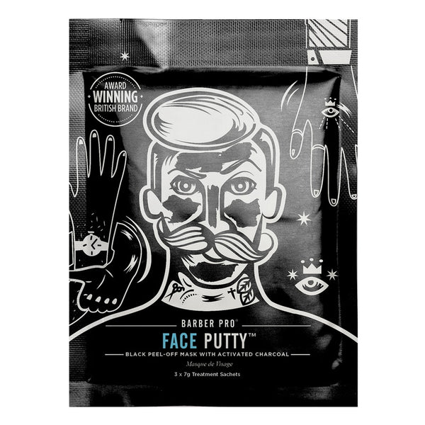 BEAUTY PRO BARBER PRO FACE PUTTY BLACK PEEL-OFF MASK