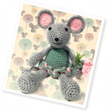 The Crafty Kit Company Blossom Mouse Crochet Kit - Madisons and Co