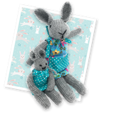 The Crafty Kit Company Knit your own Bunnies Knitting Kit - Madisons and Co