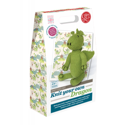 The Crafty Kit Company Knit Your Own Dragon Knitting Kit - Madisons and Co