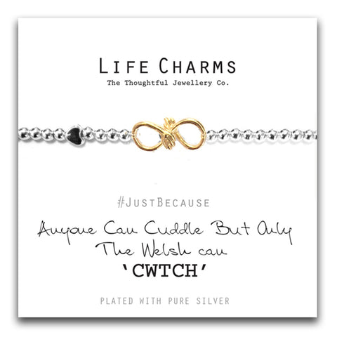 Life Charms DOGS LEAVE FOOTPRINTS ON YOUR HEART BRACELET