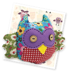 The Crafty Kit Company Patchwork Owl Sewing Kit - Madisons and Co