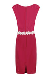 Paper Dolls Pink Drape Neck Floral Dress - Madisons and Co