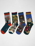 Thought Womens Pack of 4 Pairs Country Manor Boxed Socks - Madisons and Co