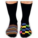 United Oddsocks Mens The Sock Exchange Brights & Stripes 6 Odd Socks Gift Set Size 6 - 11 UK - Madisons and Co