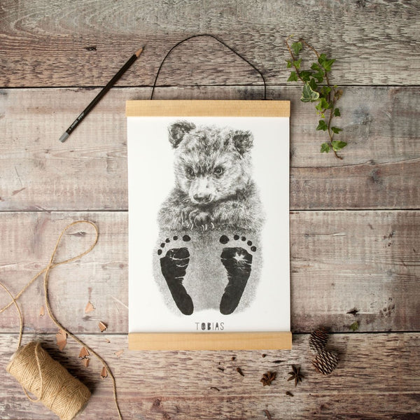 Lucy Coggle Baby Bear Footprinting Kit - Madisons and Co